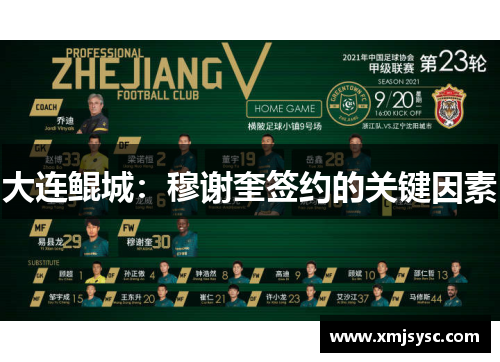 大连鲲城：穆谢奎签约的关键因素
